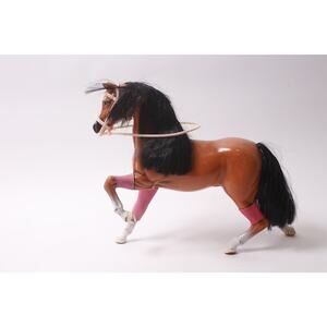 Mattel Barbie Brushable Beauties, Brown Horse, Black Hair, FLAWS ~ 260202-WH 943